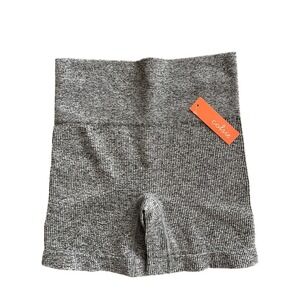 Colsie Heather Gray Ribbed Bike Shorts XS NWT